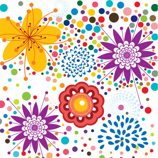 free vector Free Vector Floral Pattern Background